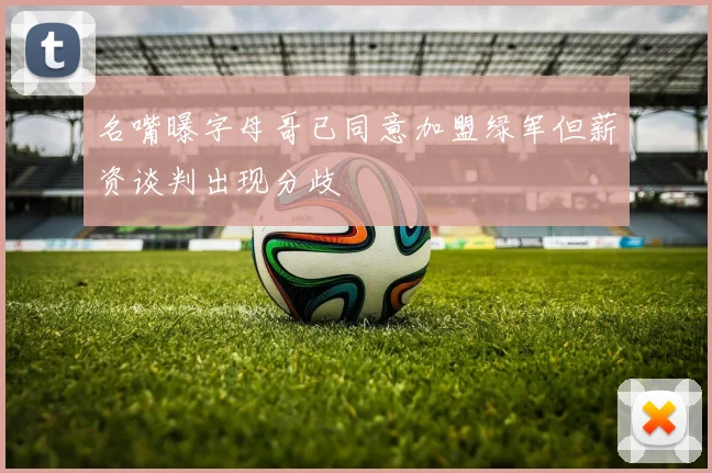 名嘴曝字母哥已同意加盟绿军但薪资谈判出现分歧